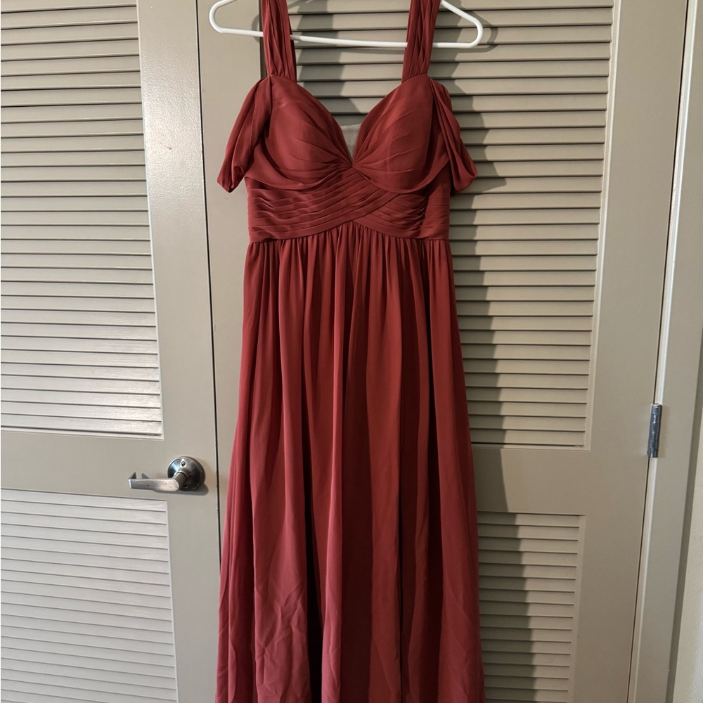 Azazie Formal Dress – Terracotta (Size custom fits size (4,2)– $65 OBO